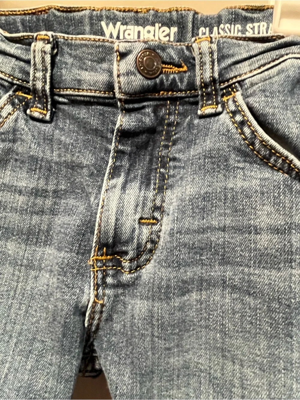 Wrangler Boys Classic Straight Leg Denim Jeans - Size 5T